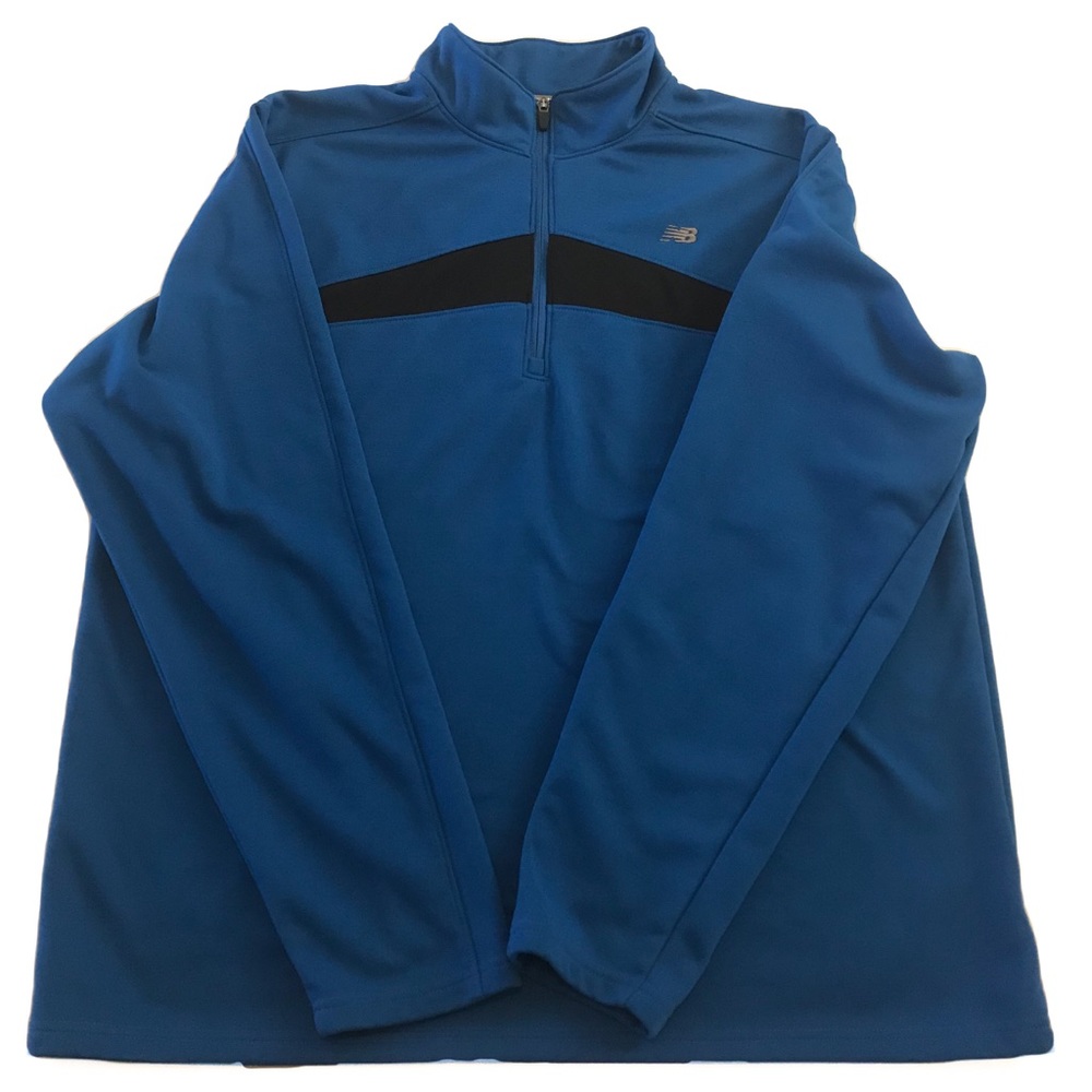 Men’s Blue & Black New Balance 1/4 Zip Pullover